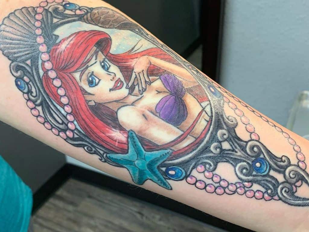 Top 63 Best Little Mermaid Tattoo Ideas - [2021 Inspiration Guide]