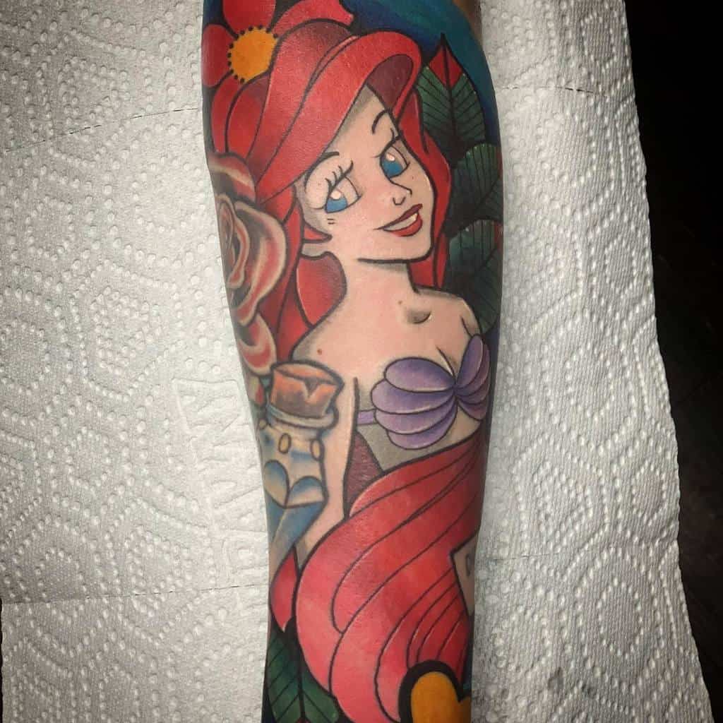 Ariel Little Mermaid Tattoo Zachz0mbii