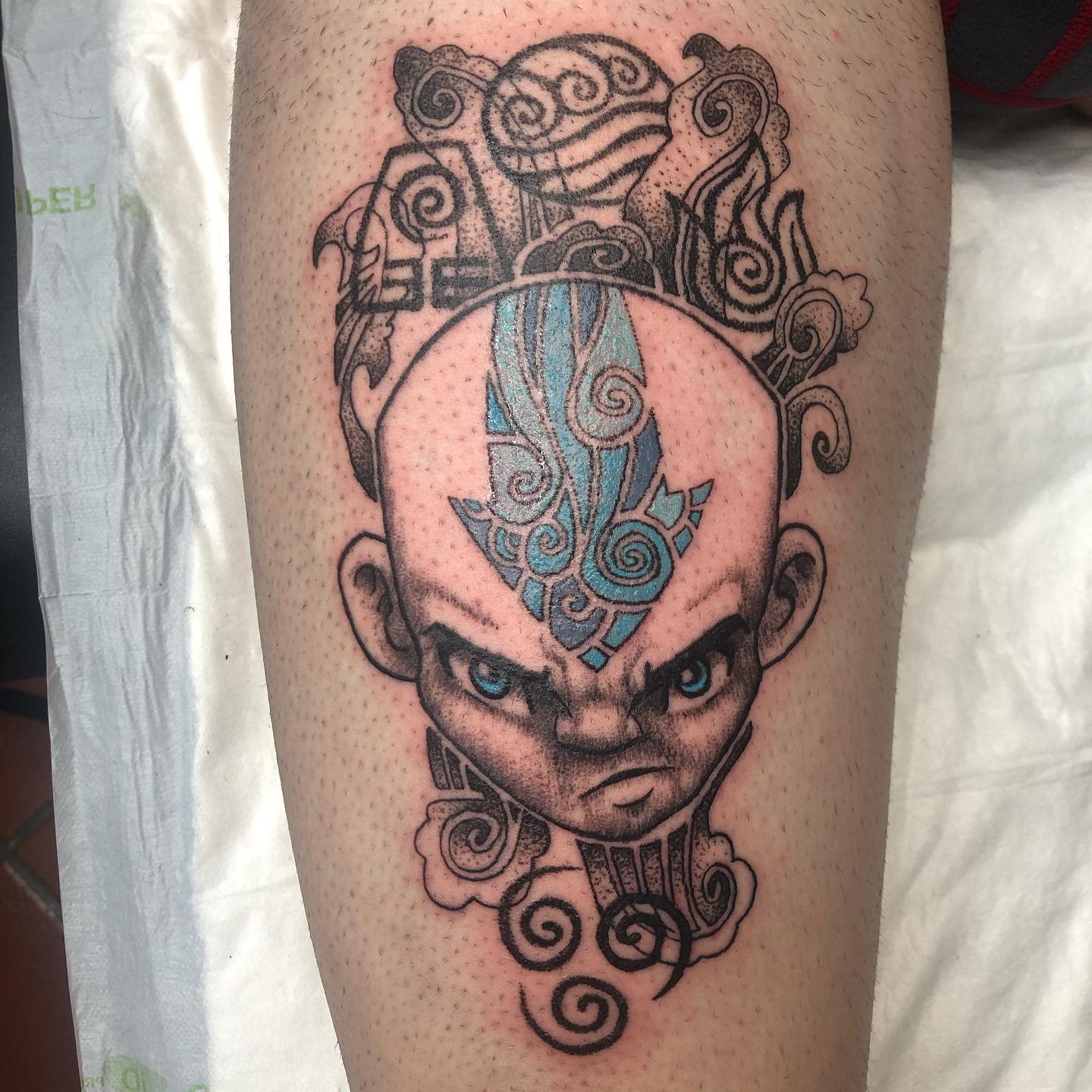Aang Avatar Tattoo -rega_tatuajes