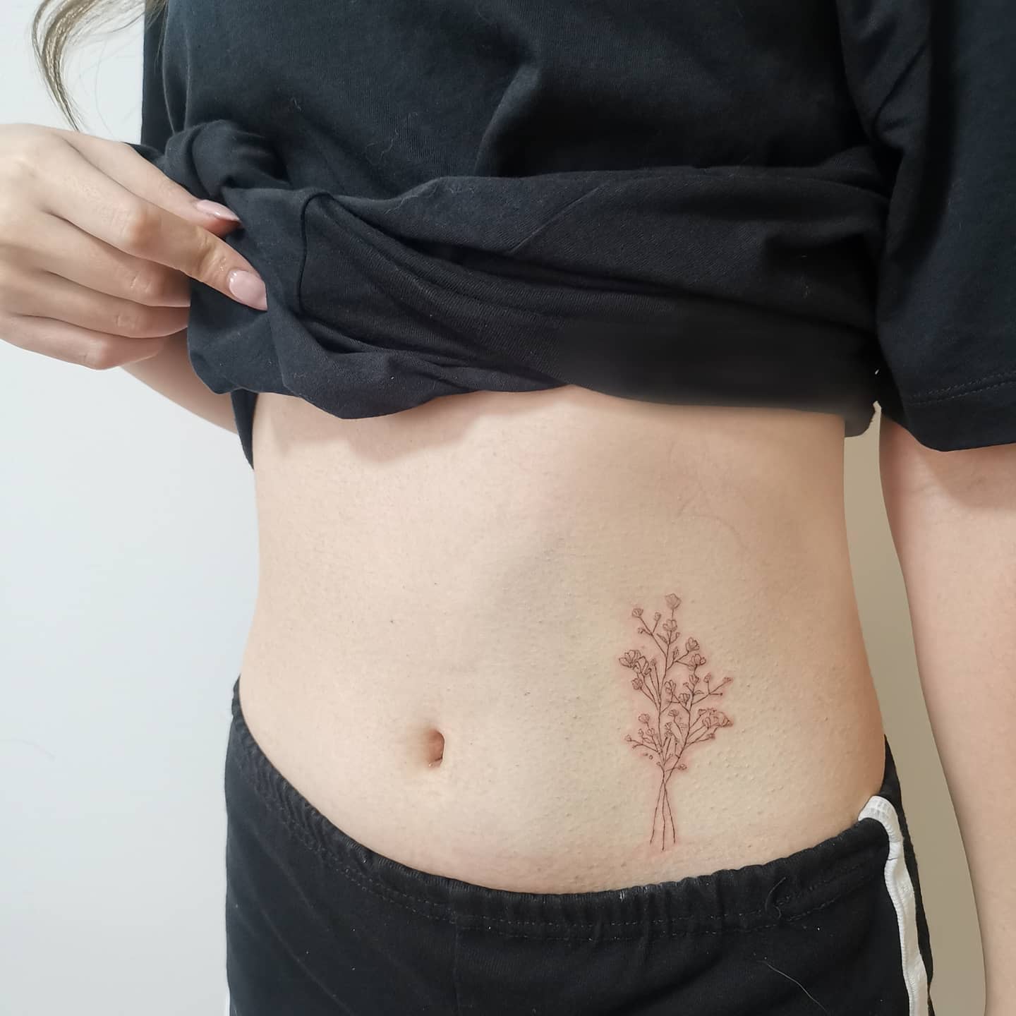 Small Baby's Breath Tattoo -tattooswithjoy