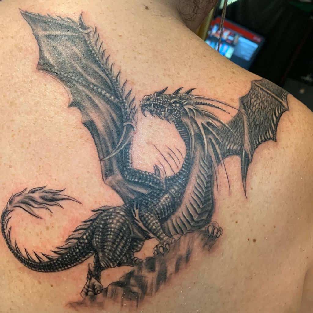 Back Dragon Tattoos for Women annadavis74