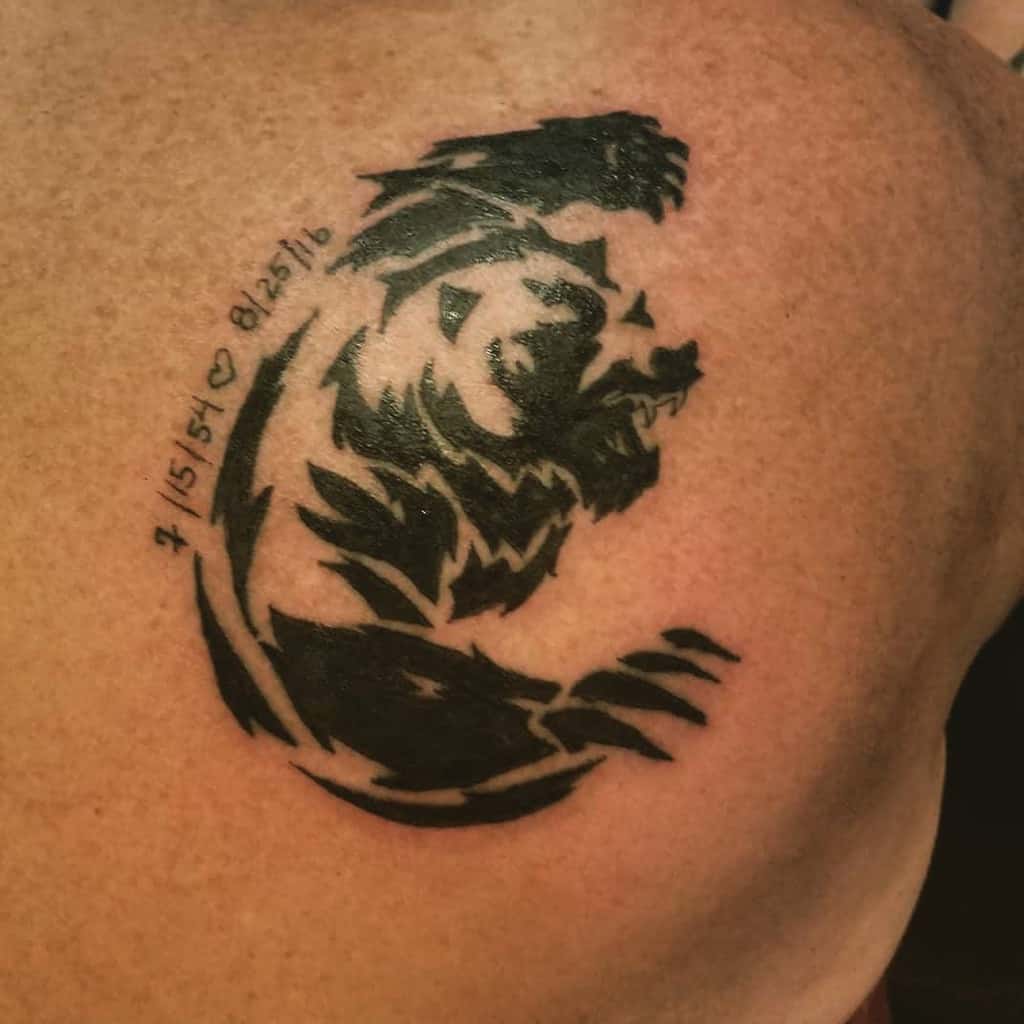 Back Tribal Bear Tattoo tattoos_by_ivory