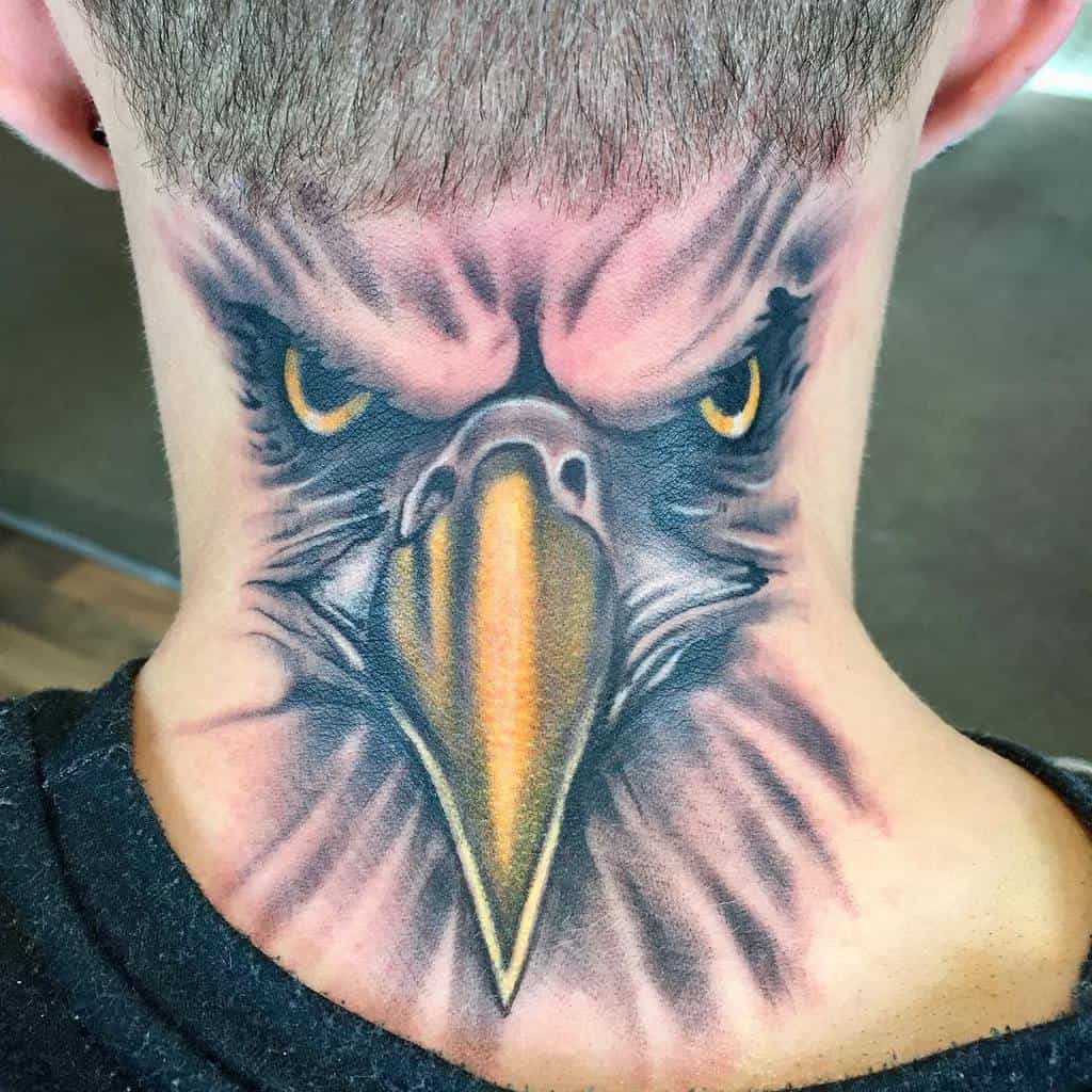 Birds Tattoo Design for Neck
