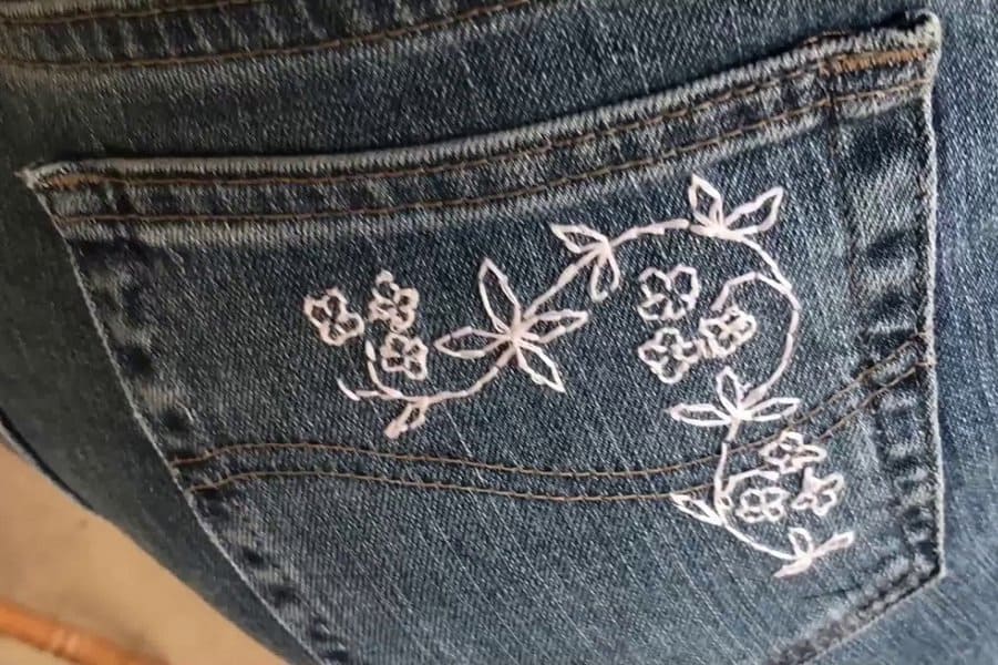 Backside Embroidered Pants