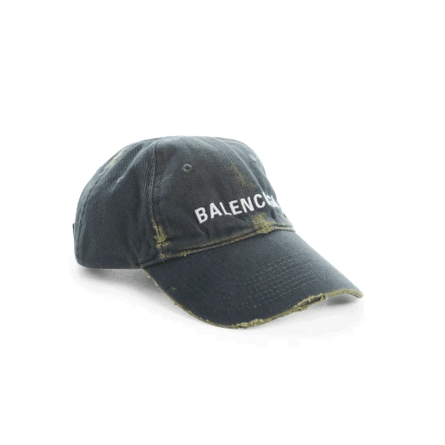 Balenciaga Logo Distressed Baseball Cap