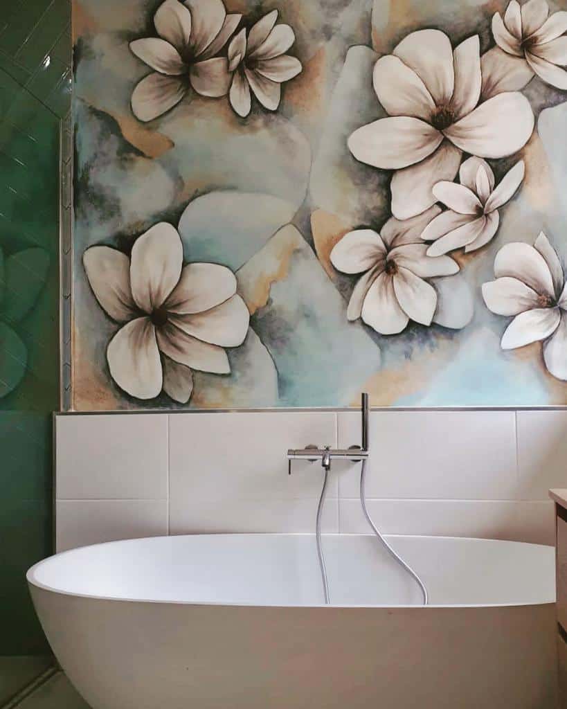 Bathroom Wall Mural Ideas -lifeasweknowit_interiors