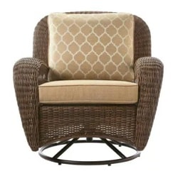 Beacon Park Brown Wicker Lounge Chair