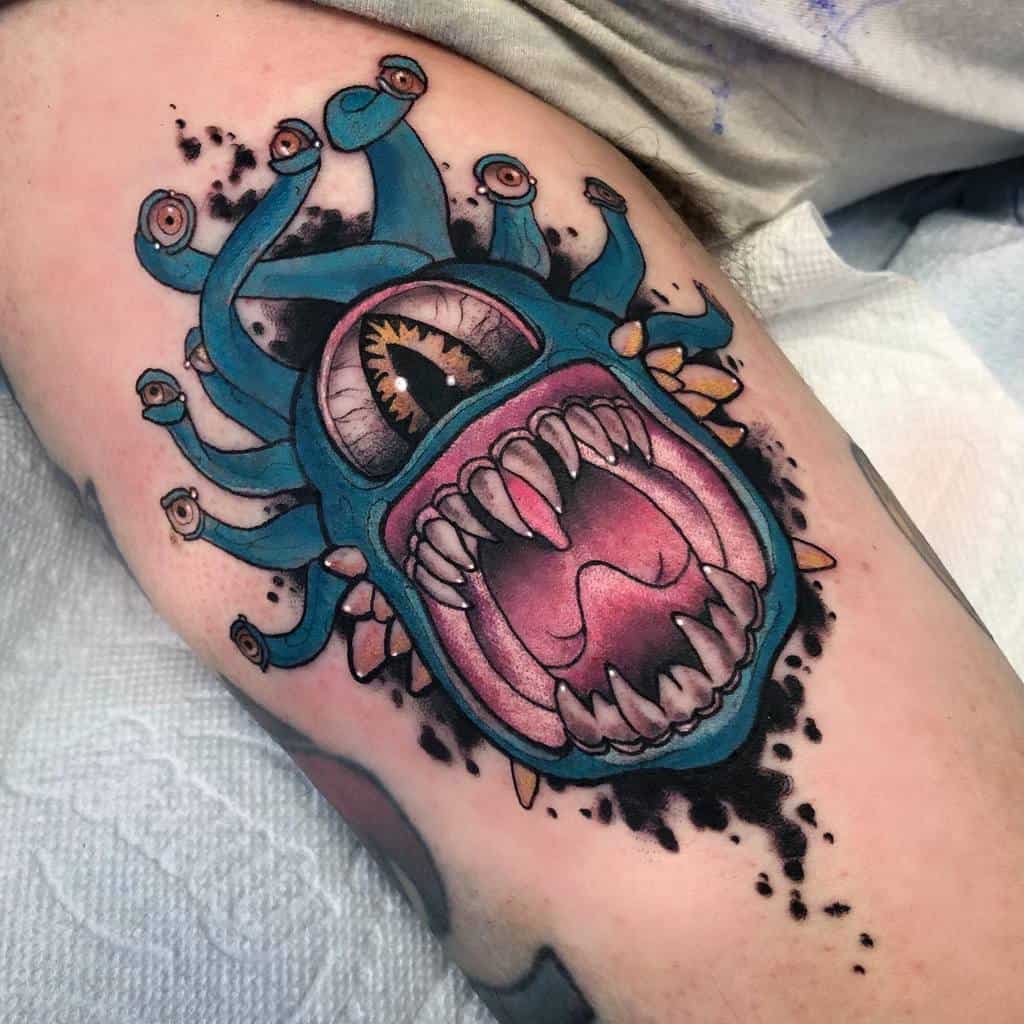 Beholder Dungeons And Dragons Tattoos Poppy Del 2