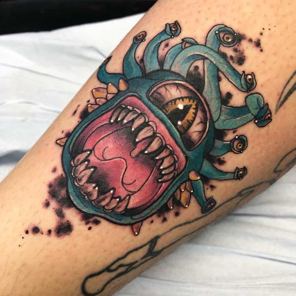 Beholder Dungeons And Dragons Tattoos Poppy Del