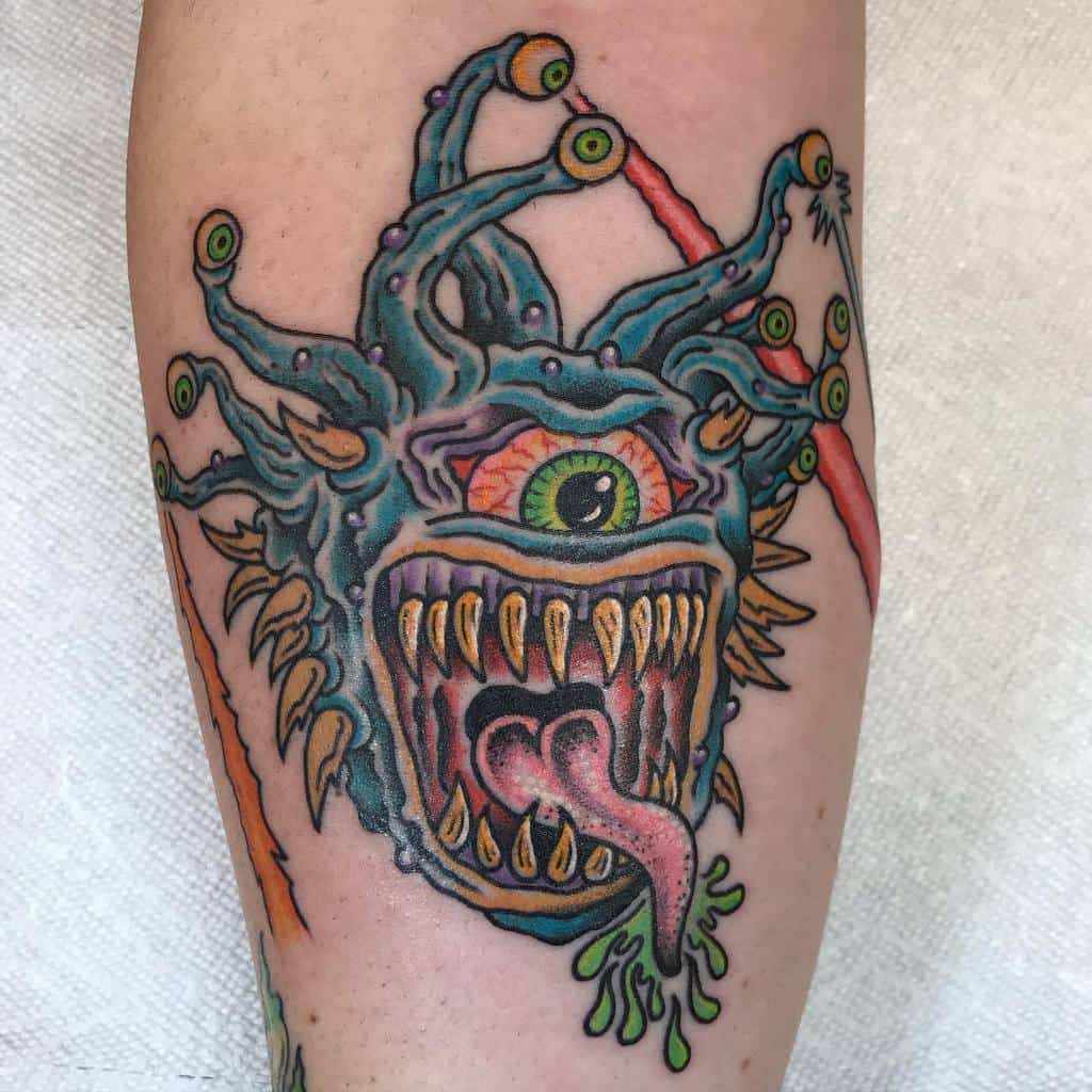 Beholder Dungeons And Dragons Tattoos Ssdillontattoos