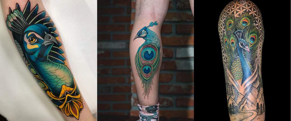 61 Beautiful Peacock Tattoo Pictures and Designs  Small peacock tattoo Peacock  tattoo Picture tattoos