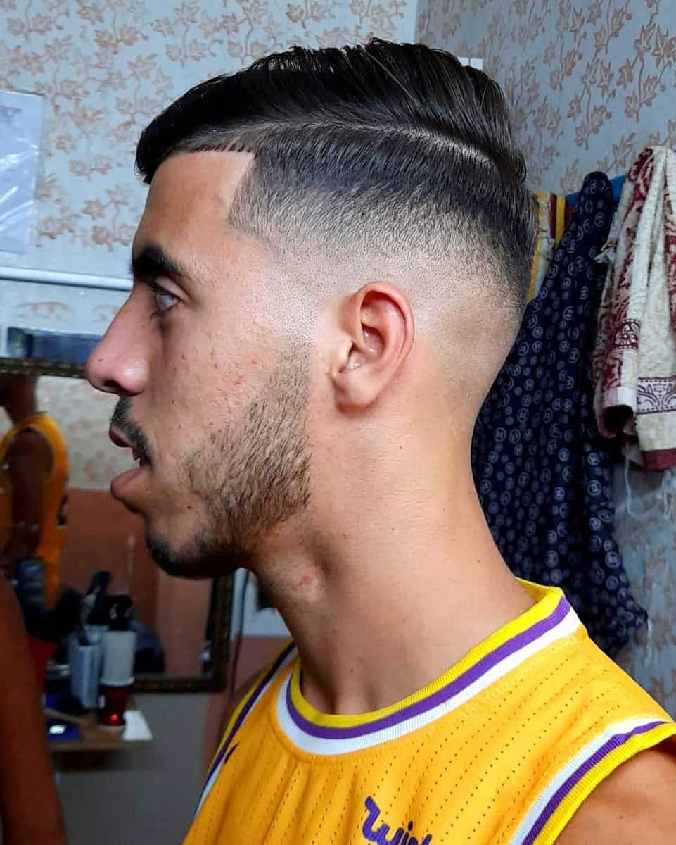 Shape Up Haircut with Burst Fade