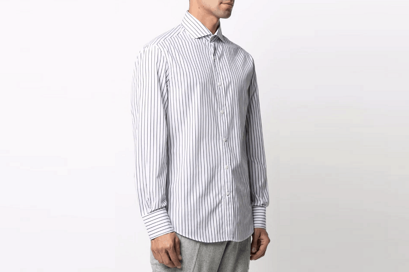 Elegeet Mens Clasic Casual Striped Shirt Long Sleeve Button-Up Cool Shirts