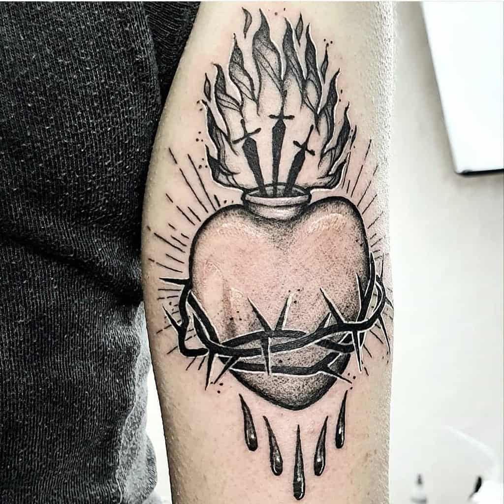Black Bleeding Heart Tattoo nice_and_natural