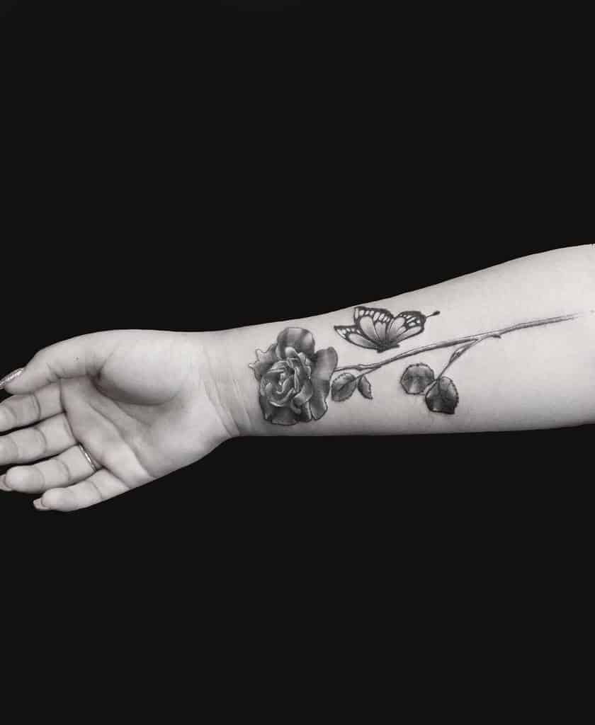 Black Butterfly Tattoo sinn_tattoos