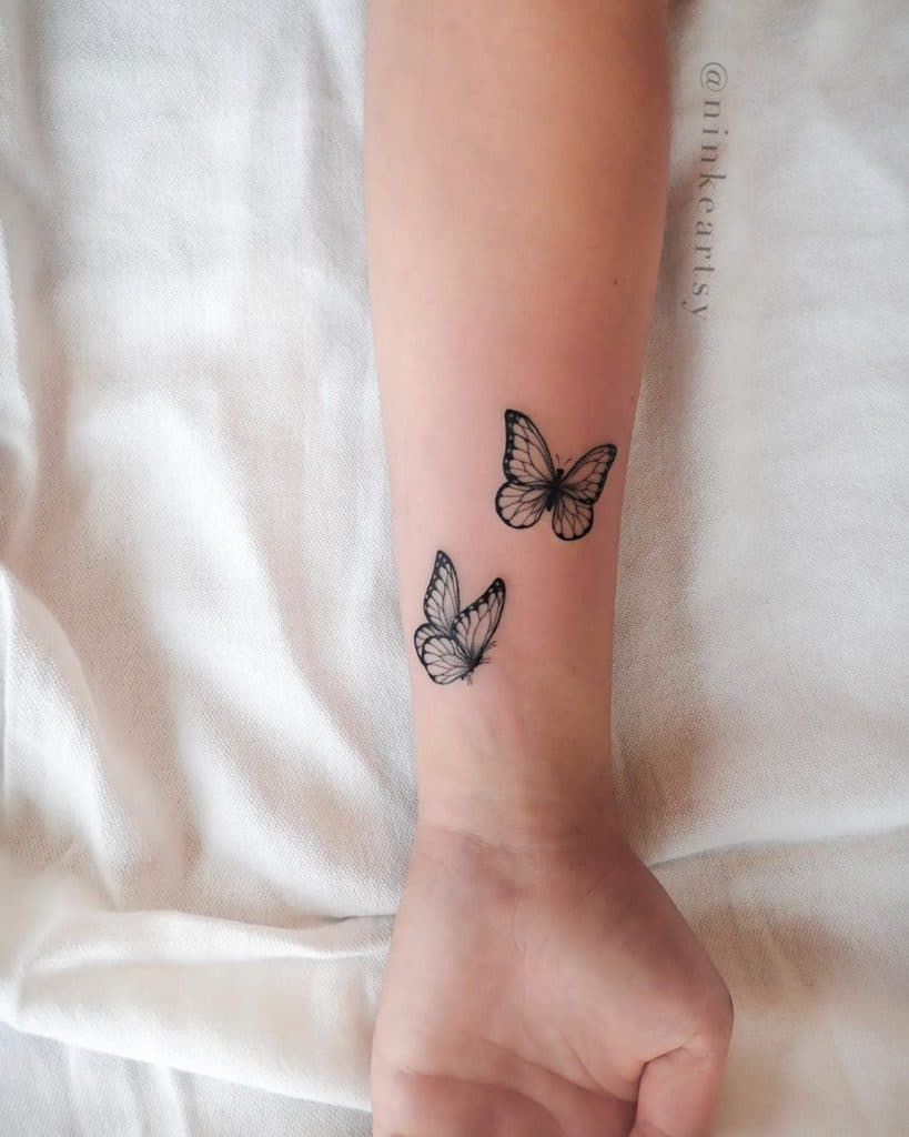 Top 51+ Best Black Butterfly Tattoo Ideas - [2021 Inspiration Guide]