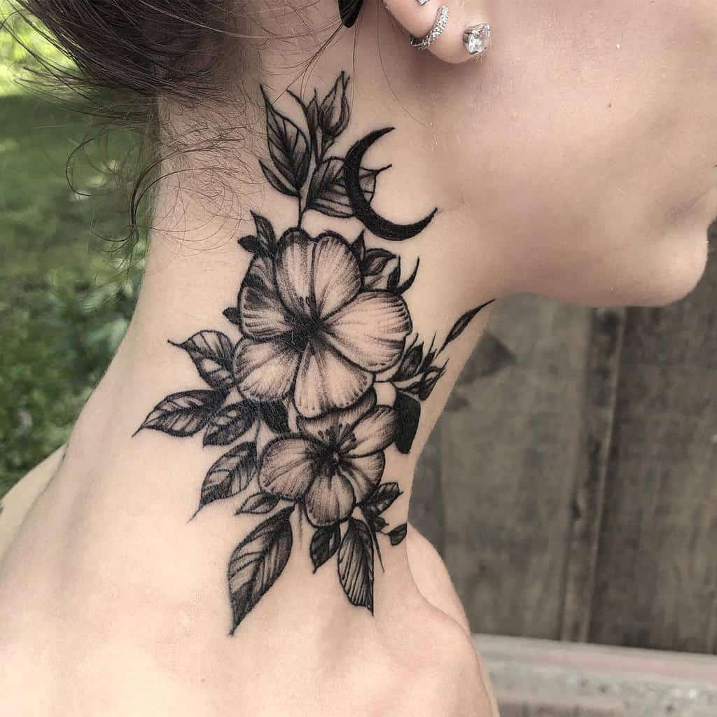 Black Dogwood Flower Tattoo bryn.beer_official