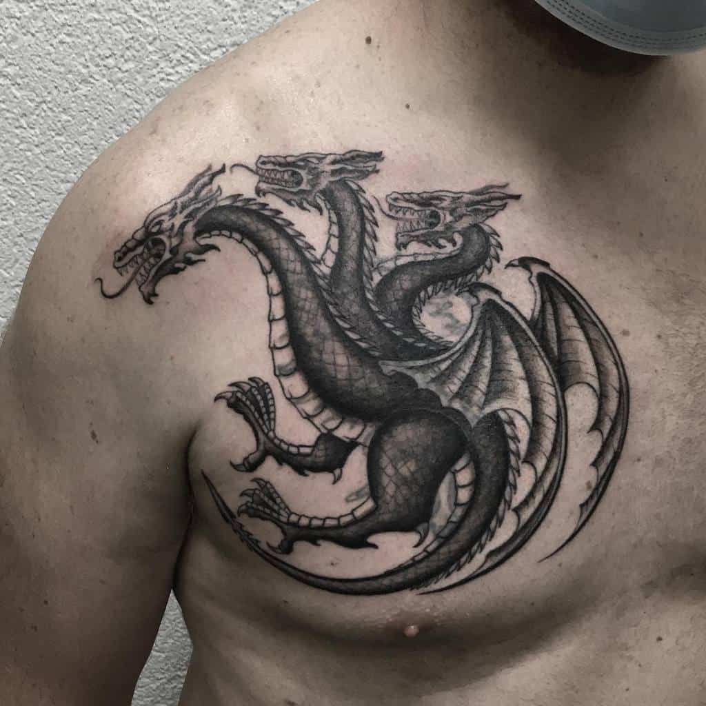 Still hung on #GOT this Man would be a #targaryen what house would you  belong to? A Dragon Tattoo on the Chest by tattoo artist Veer Hegde @  Eternal Expression Tattoo &