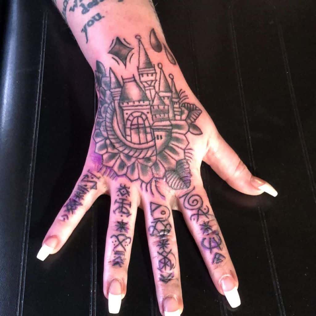 Black Hand Tattoo Women Crunk Kidd
