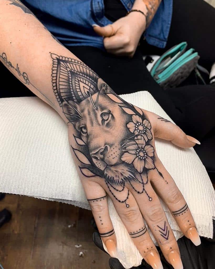 Black Hand Tattoo Women Inkdica