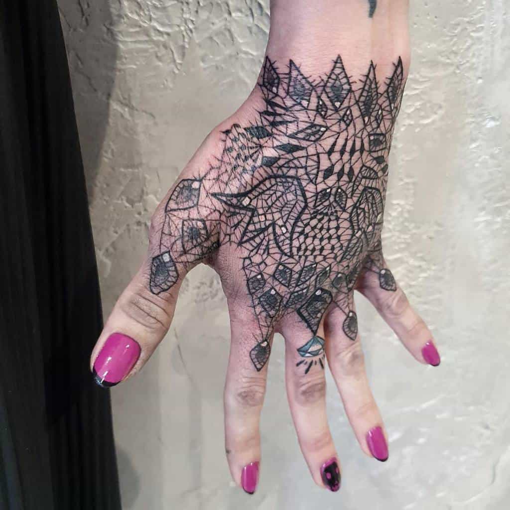 Black Hand Tattoo Women Thegodfathertattoo Studio