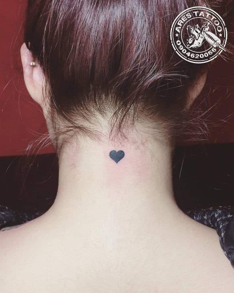 Black Heart Tattoo Women Ares.tattoo