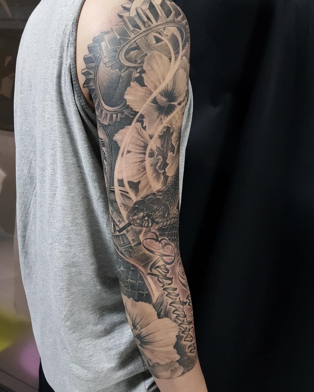 Arm Black Mamba Tattoo -tattoorock_