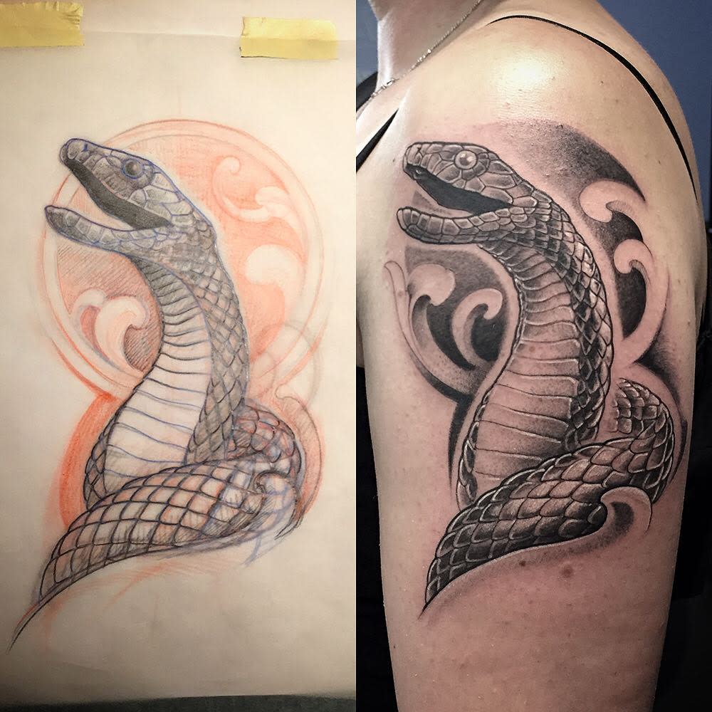 Snake tattoos - Visions Tattoo and Piercing