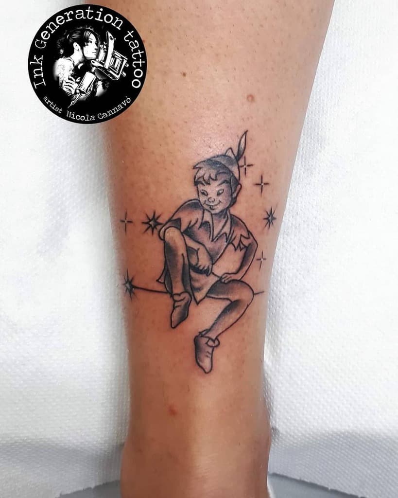 Black Peter Pan Tattoo Nicolacannavo