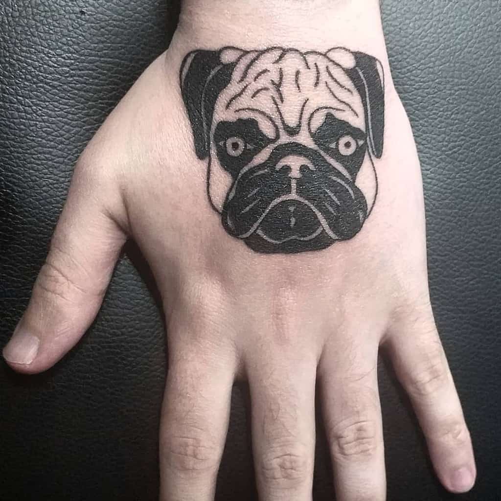 Black Pug Tattoo badtwyntattoo