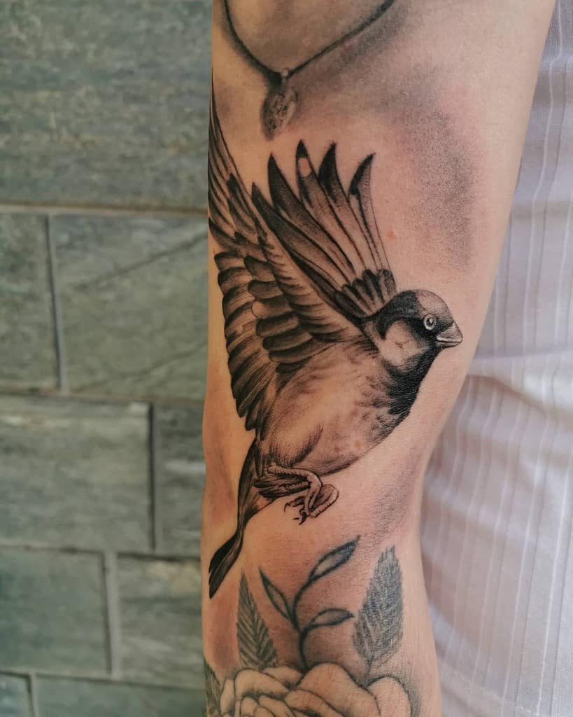 Black Small Bird Tattoos Zaim Tattoo