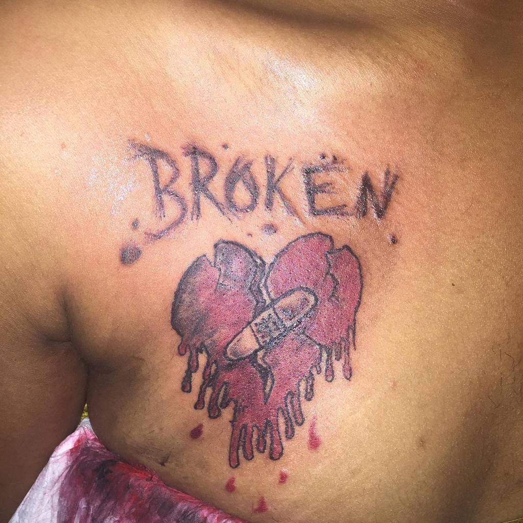 Bleeding Broken Heart sosick_ink