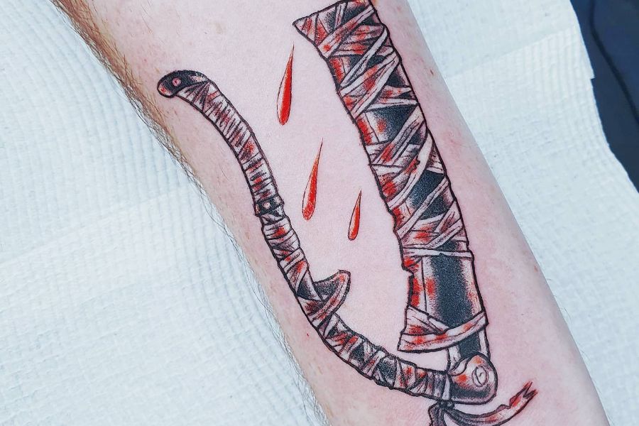 i tattooed some runes on my buddy the other day, super stoked on how they  came out : r/bloodborne