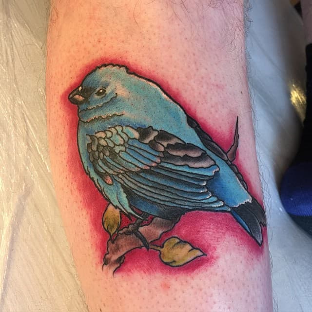Bluebird Unterarm Tattoo bramting_art