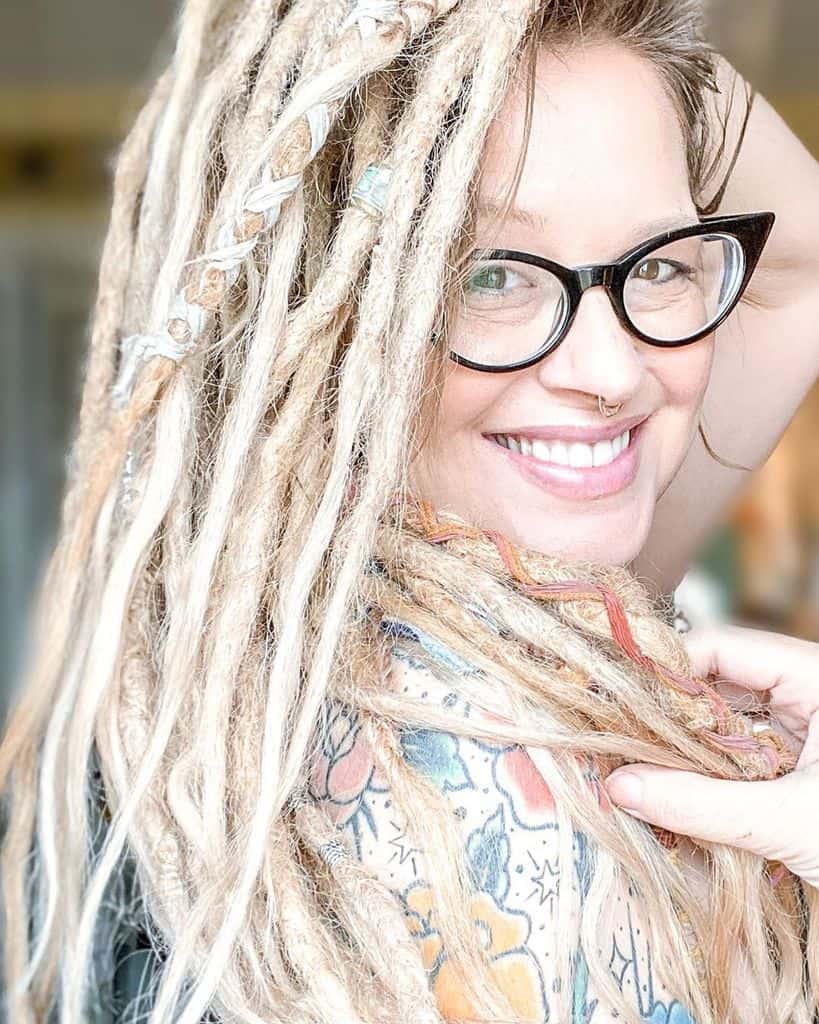 Boho Dreads With Nature Inspired Decorations