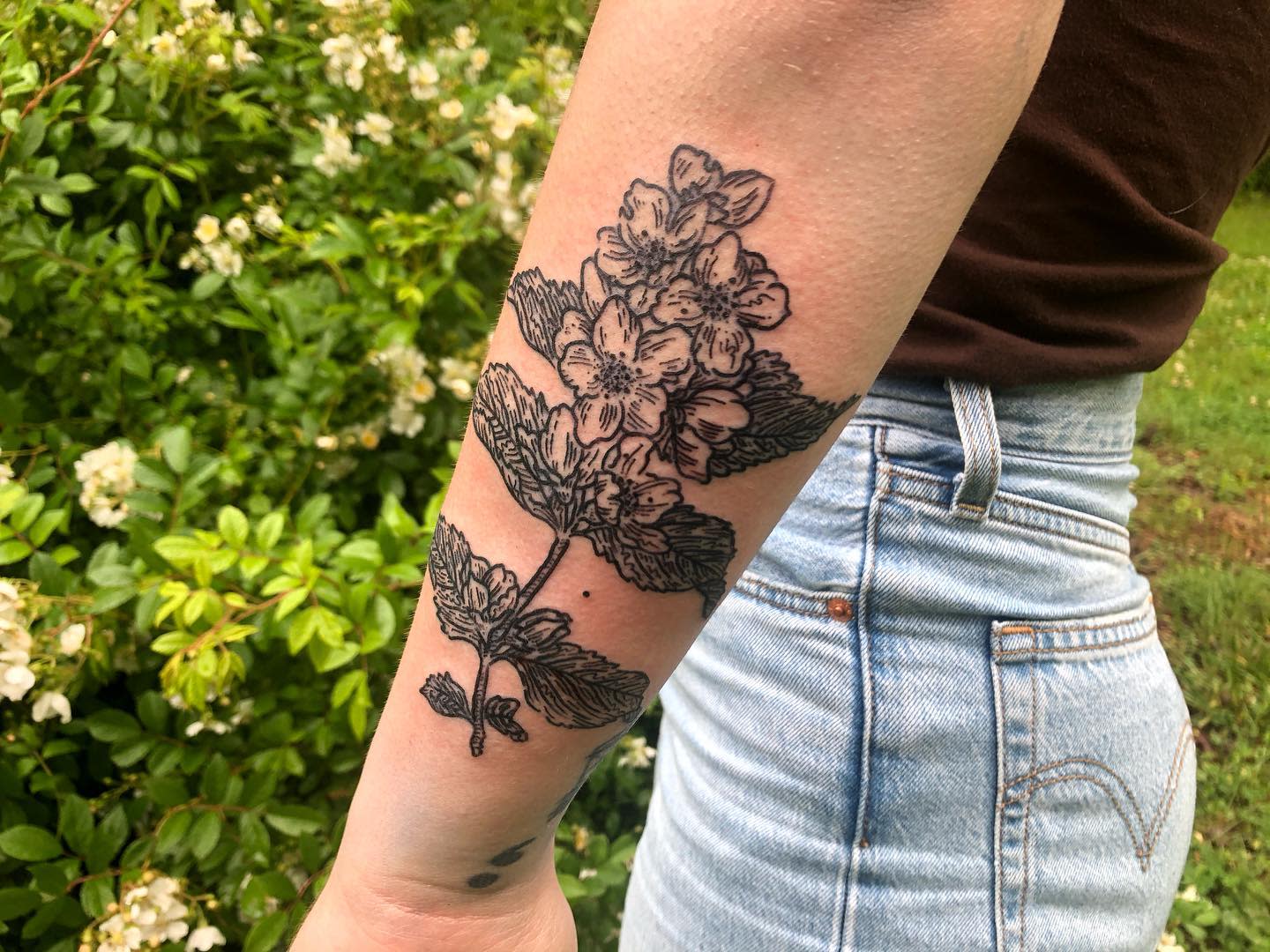Arm Botanical Tattoo -knotwood