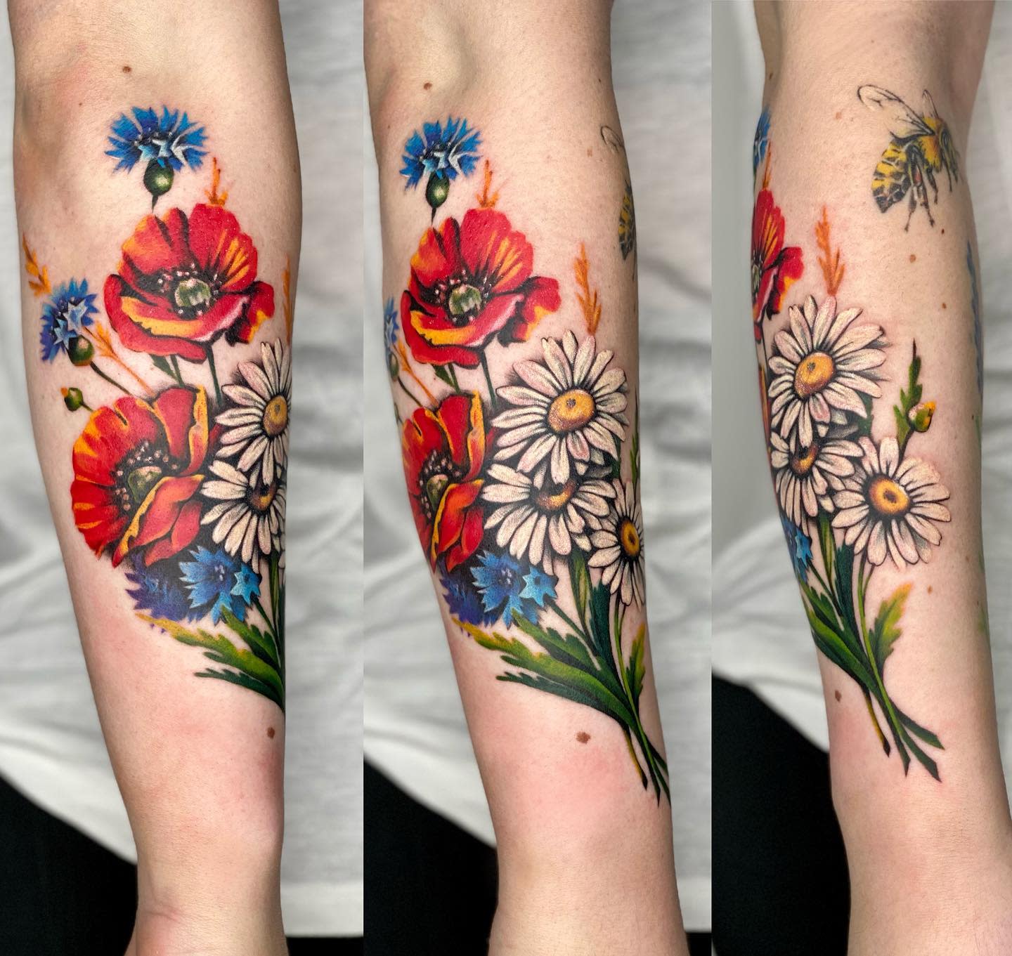 Bouquet Botanical Tattoo -entala_tattoo