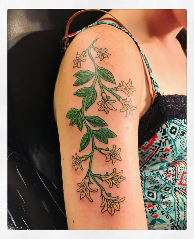 top-47-best-honeysuckle-tattoo-ideas-2021-inspiration-guide