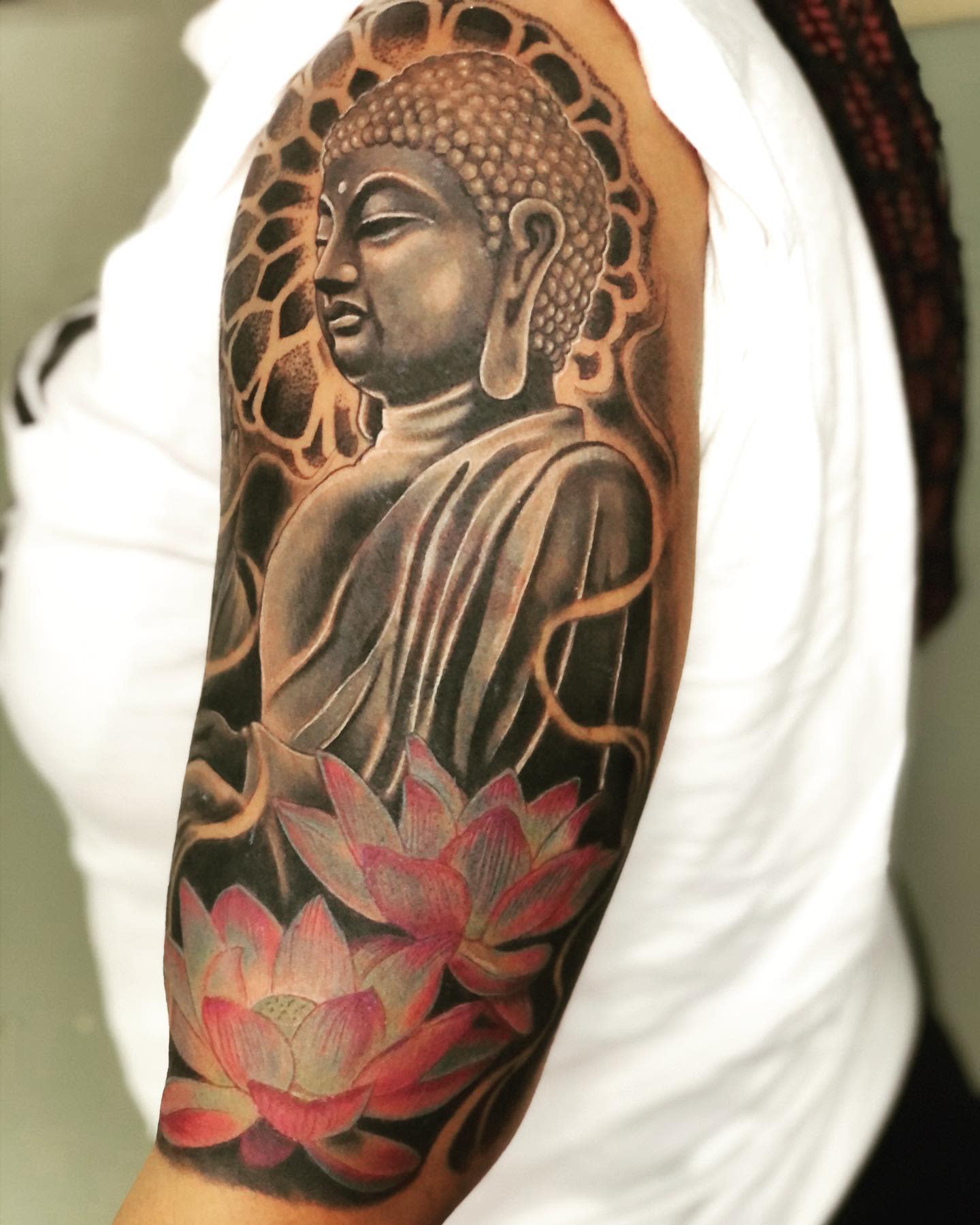 Coloured Buddha Tattoo @RK's Ink Xposure | Award Winning Tattoo Artist,  Goa. - YouTube
