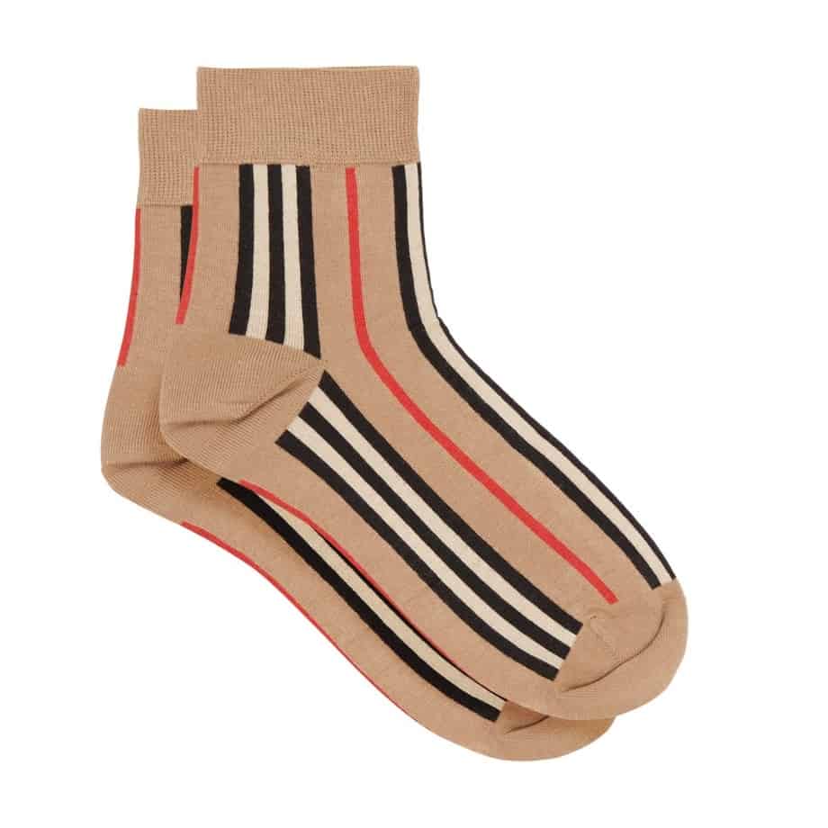 Burberry Icon-Stripe Cotton Blend Socks