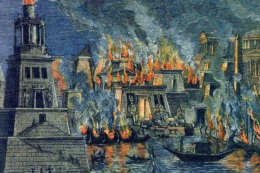 Burning of the Alexandria Library 