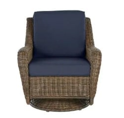 Cambridge Brown Wicker Rocking Chair with CushionGuard