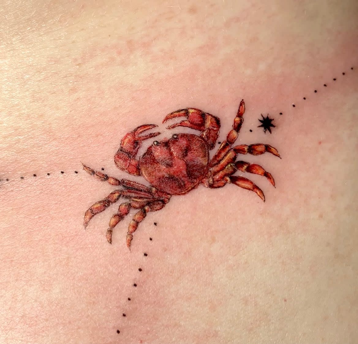 Crab zodiac tattoo design on Craiyon
