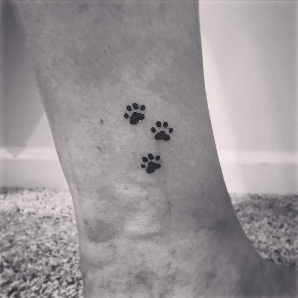 Tattoo of my cats paw print Done by Blaine at Art and Soul in Michigan   rtattoos