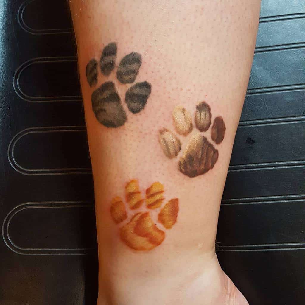 Cat Paw Print Ankle Tattoo smokinacestc