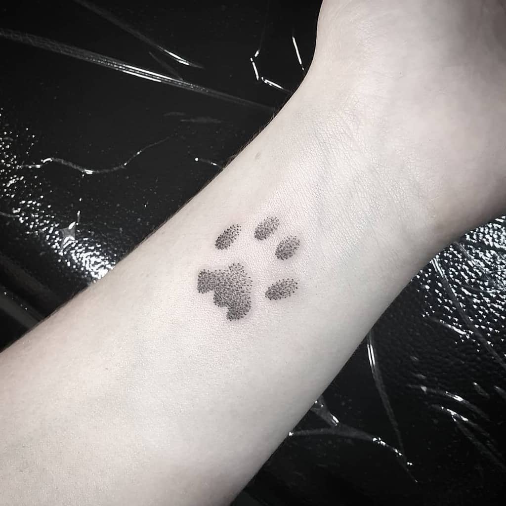 Cat Paw Print Wrist Tattoo siarnthecatwitch
