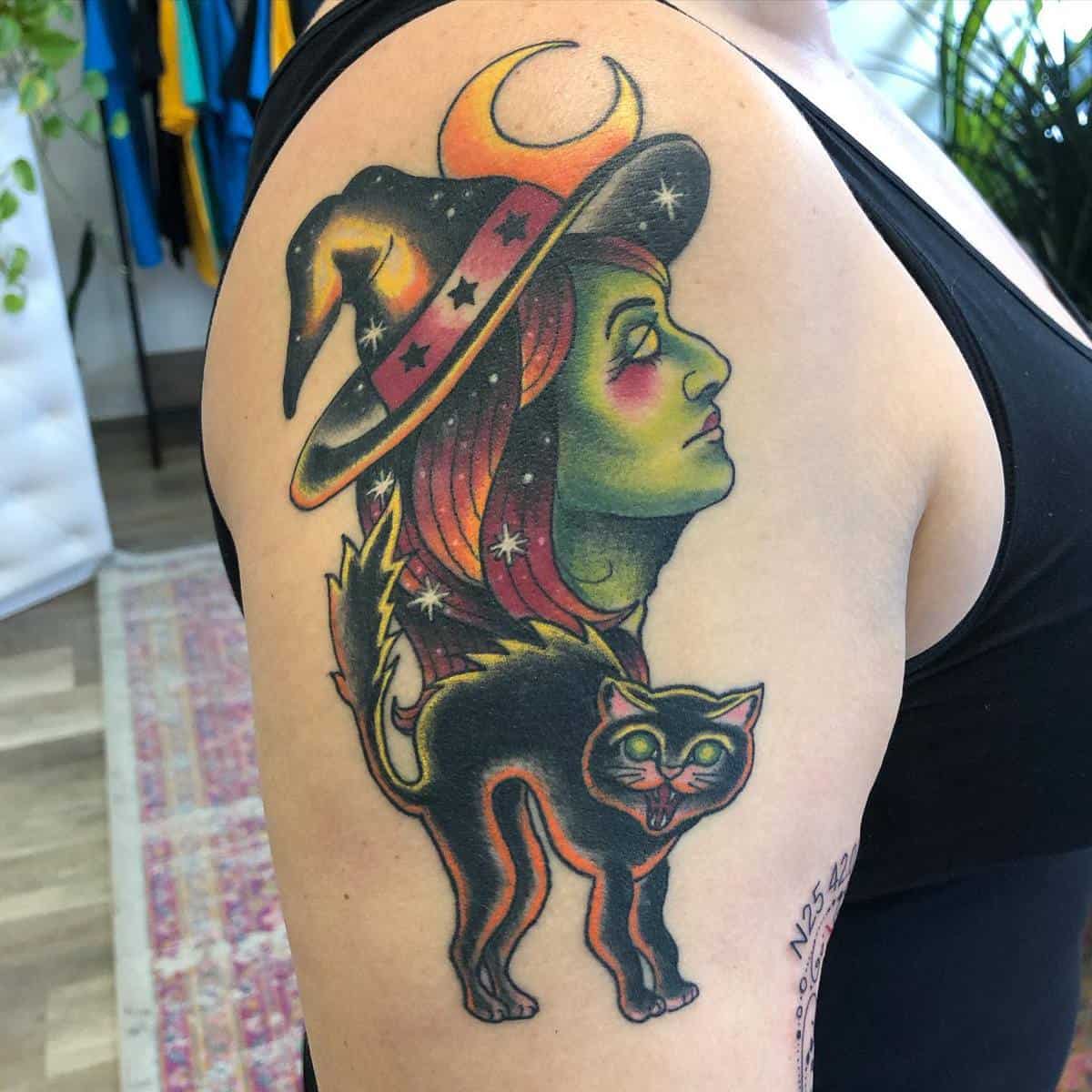 Top 41 Best Witchy Tattoo Ideas  2021 Inspiration Guide