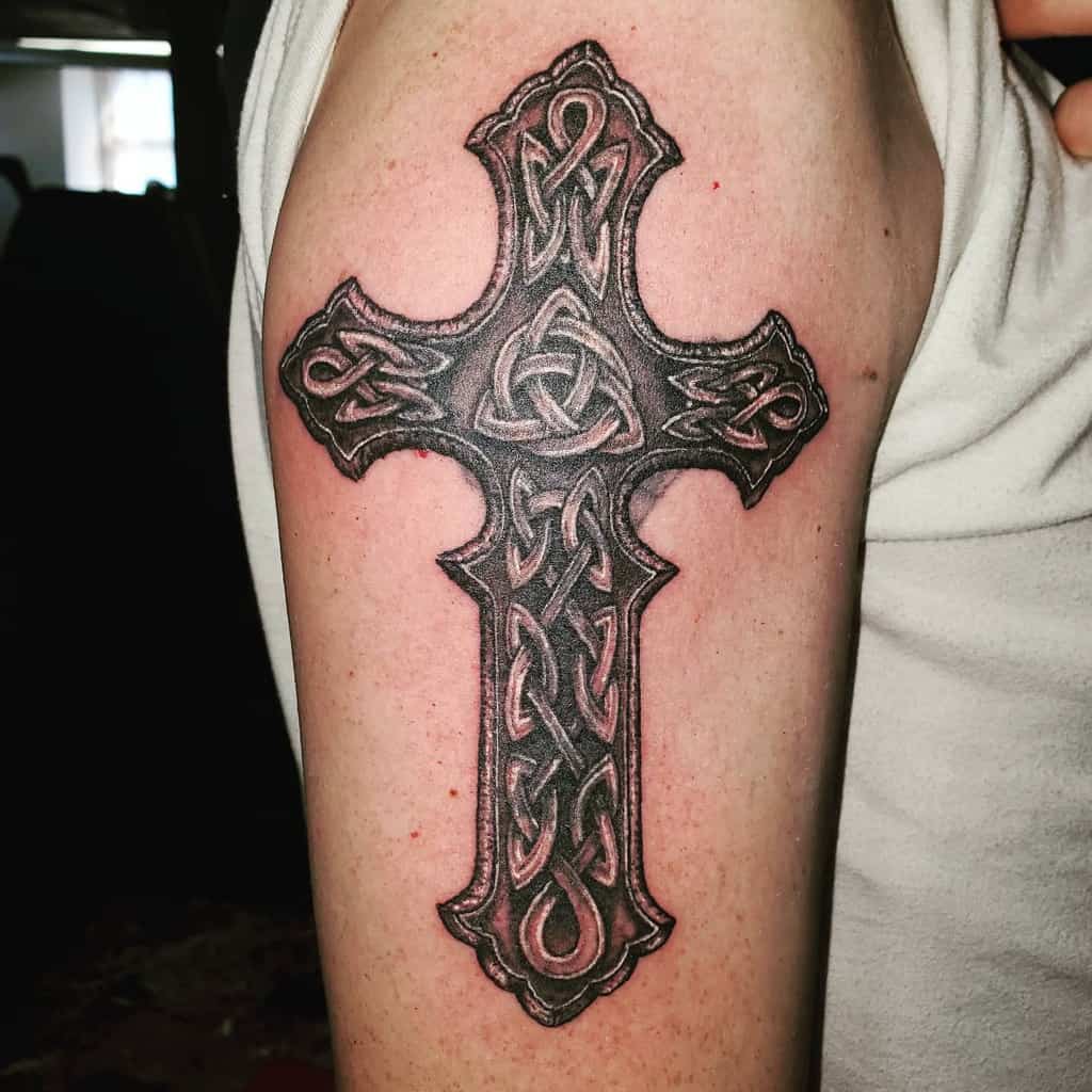 Celtic Cross Tribal Tattoo bar_omeara