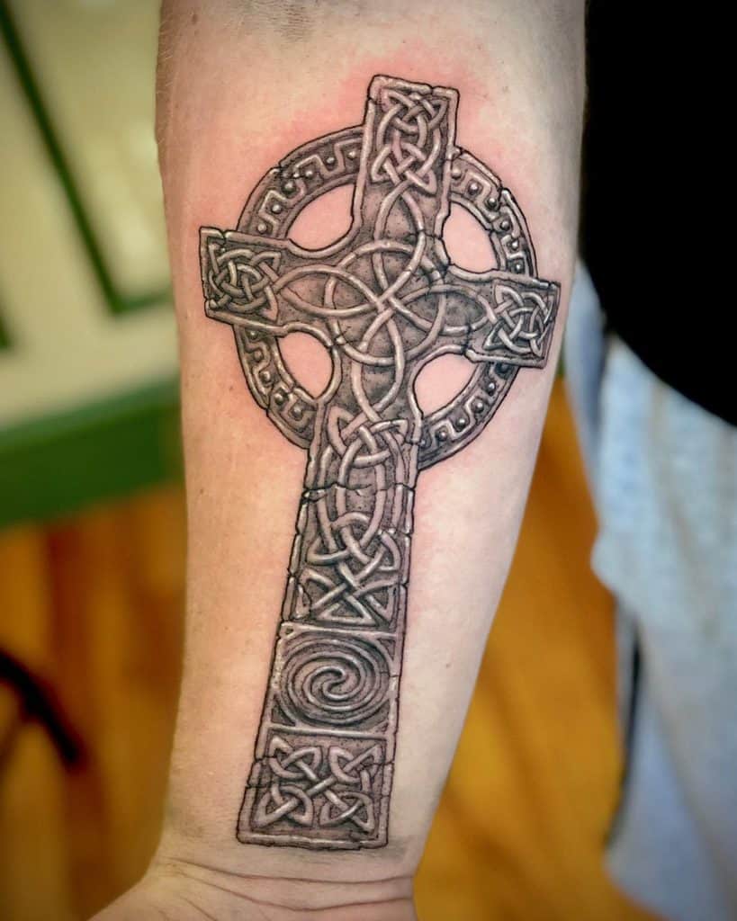 69 Cool Celtic Tribal Tattoo Ideas 2024 Inspiration Guide   Celtic Cross Tribal Tattoo Iconicinkkevin 1229x1536 