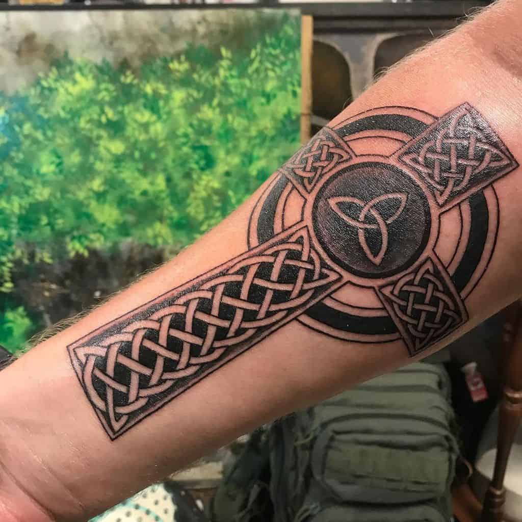 Celtic Cross Tribal Tattoo th.ink_tattoos